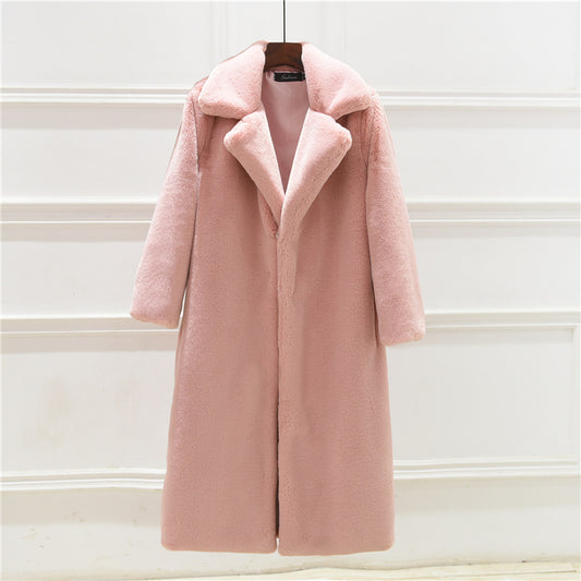 Quenika Coat | Women's Autumn Full-Length Plush Coat