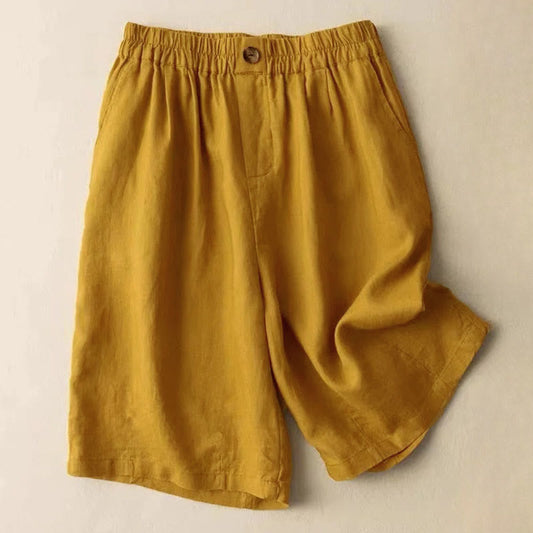 Isla Relaxed Fit Shorts | Elastic Waist Side Pockets Shorts