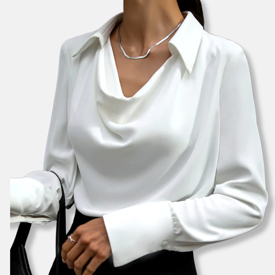 Charlotte Relaxed Satin Blouse | Relaxed Fit Satin Blouse
