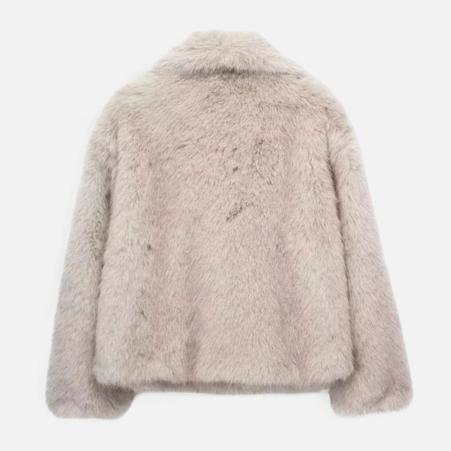 Isla Relaxed Fit Jacket | Wide Collar Fur Trim Jacket