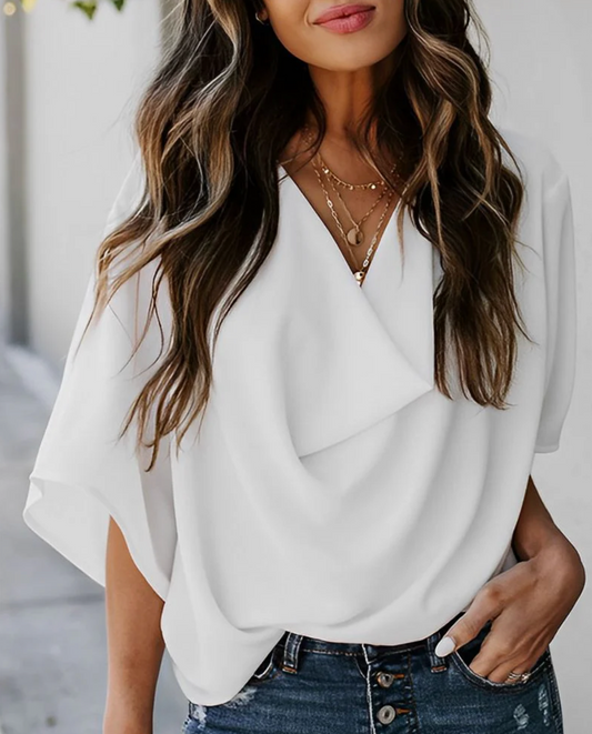 Albertha Blouse | Loose Chiffon Blouse