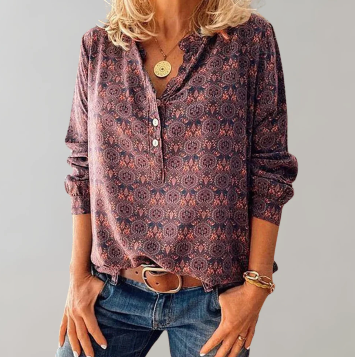 Alejandra Blouse | Long Sleeve Vintage Blouse