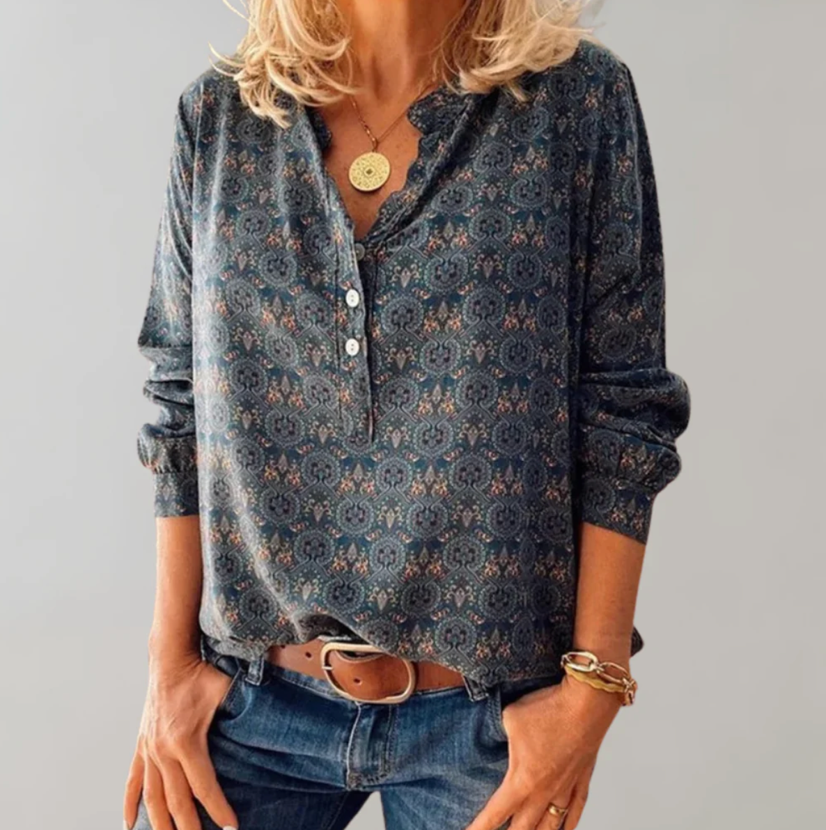 Alejandra Blouse | Long Sleeve Vintage Blouse
