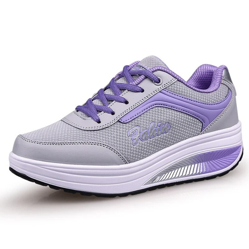 Amber Sneakers | Women's Breathable Platform Wedge Sneakers