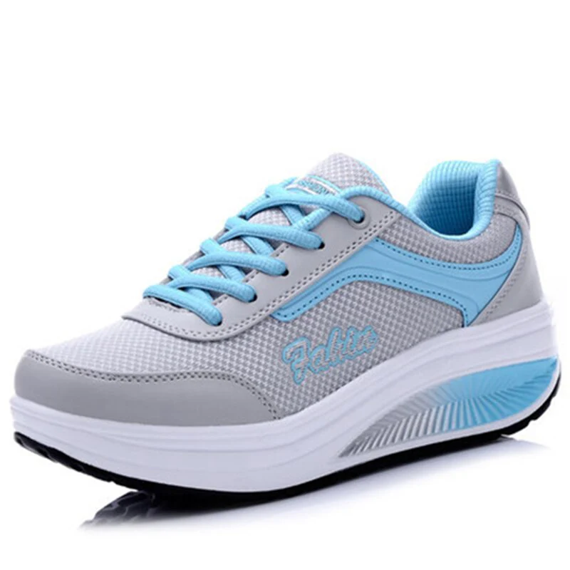 Amber Sneakers | Women's Breathable Platform Wedge Sneakers
