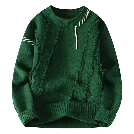Oscar Relaxed Fit Sweater | Crewneck Long Sleeve Sweater