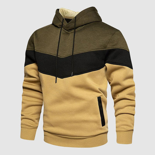 Arthur Fleece Hoodie | Color Block Casual Hoodie