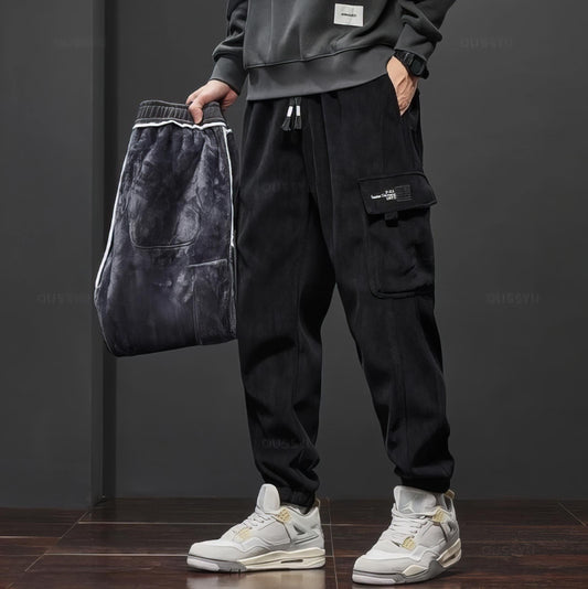 Charlie Jogger Fit Cargo Pants | Cargo Pockets Drawstring Waist Pants
