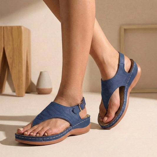 Serena Orthopedic Toe-Loop Sandals | Adjustable Comfort Summer Walking Sandals