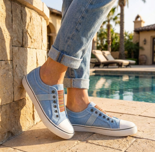 Orion Casual Slip-On Sneakers | Lightweight Canvas Everyday Comfort Shoes