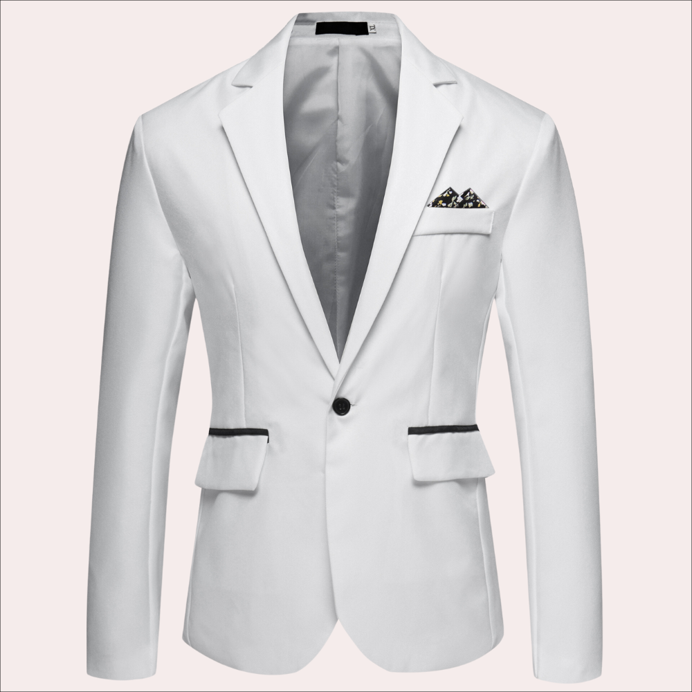 Oliver Tailored Fit Blazer | Notch Lapels Button Front Blazer