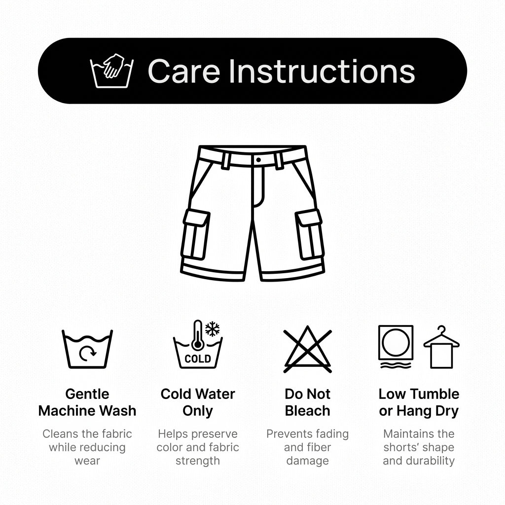 Oliver Relaxed Fit Cargo Shorts | Belted Cargo Pockets Cargo Shorts