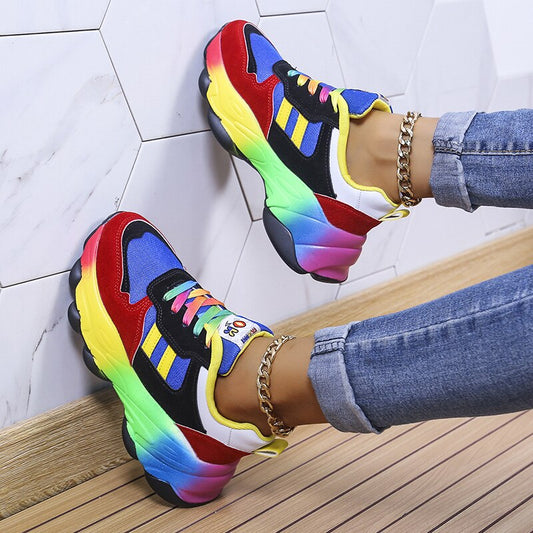Elvina Sneakers | Rainbow Orthopedic Sneakers