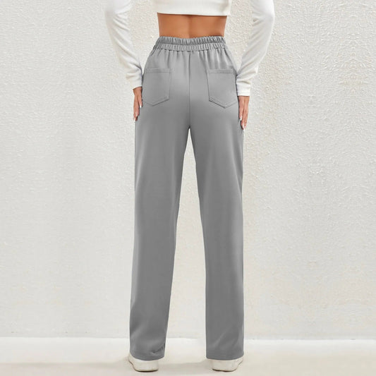 Elvira Pants | High-Waisted Wide-Leg Stretch Pants
