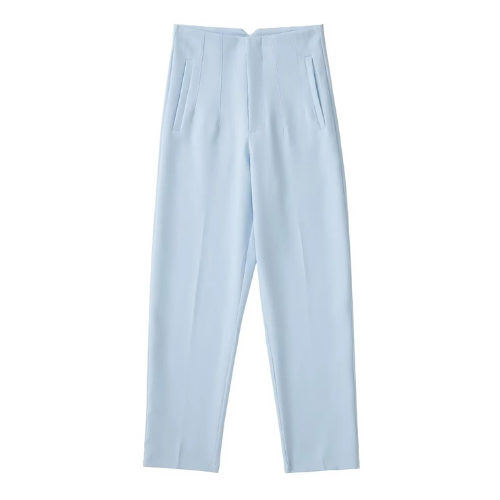 Eryma Pants | Elegant High-Waisted Tapered Trousers