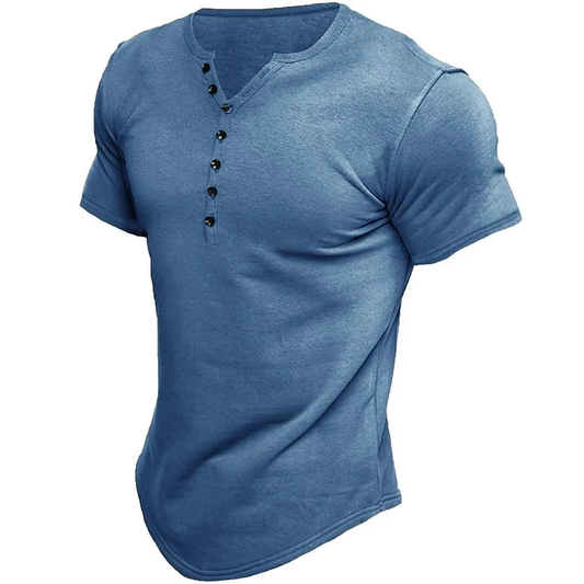 Everic T-Shirt | Men's Short Sleeve Turn-Down Collar T-Shirt