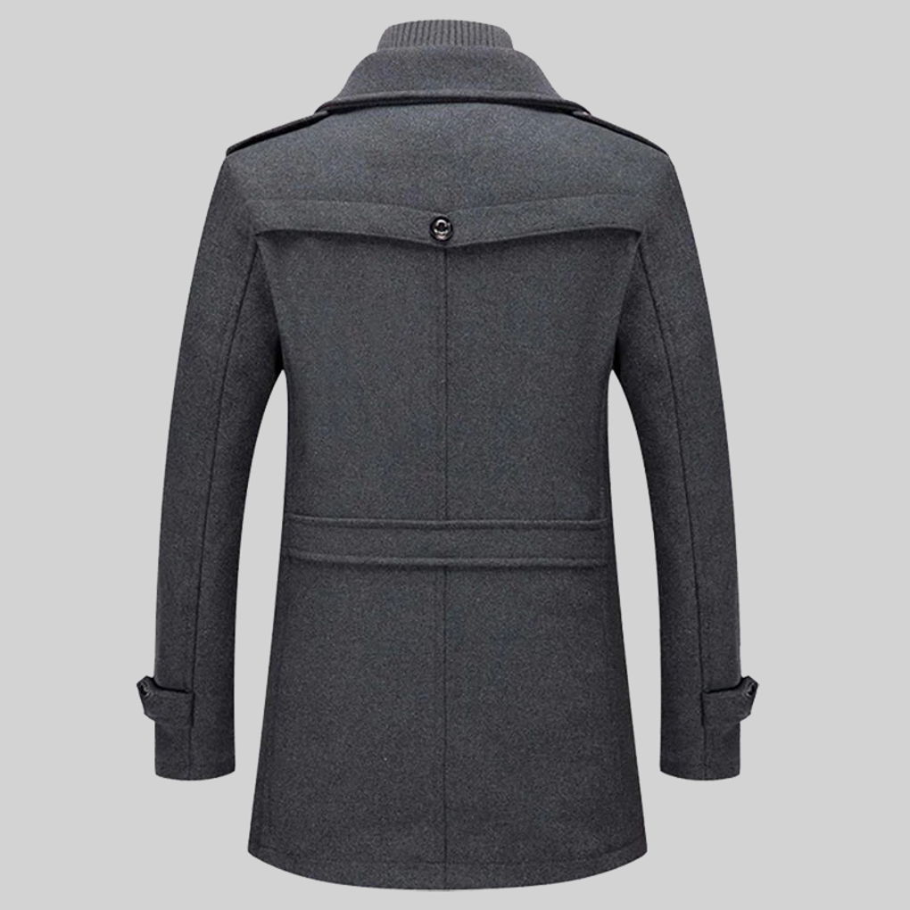 Ewan Coat | Men's Tailored Wool Blend Coat