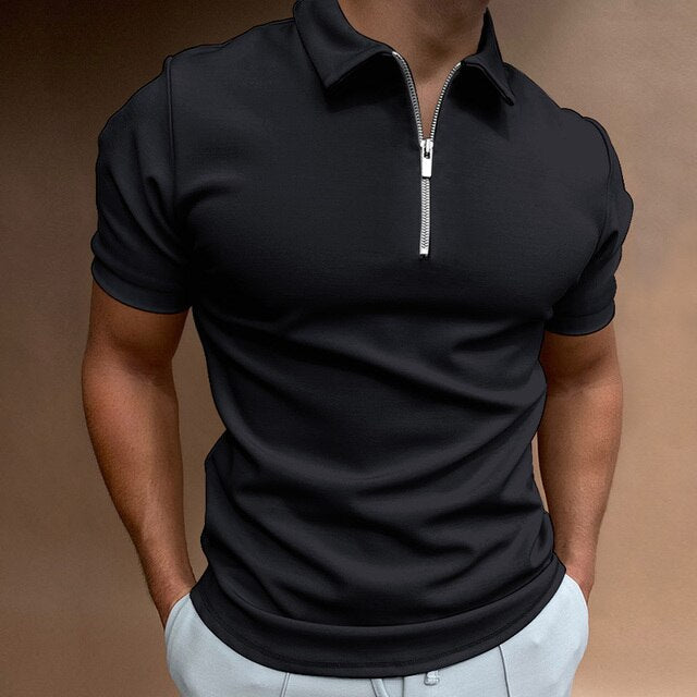 Felix Shirt | Stylish Short-Sleeve Zip Polo