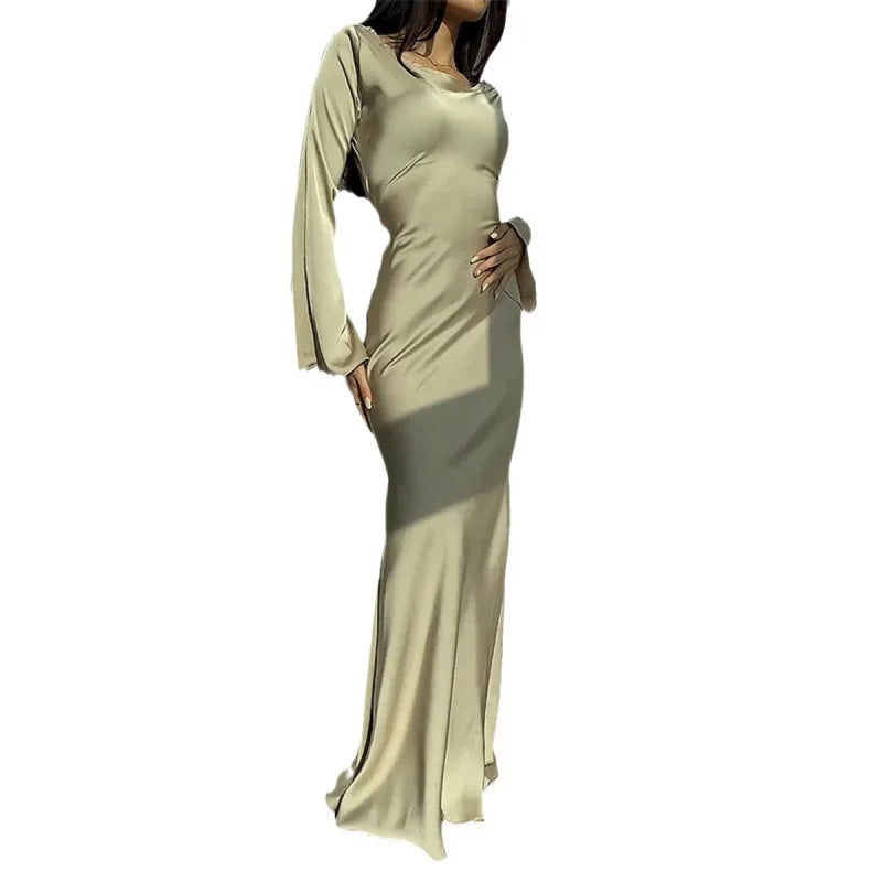 Francette Dress | Bodycon Mermaid Dress with Flared Sleeves