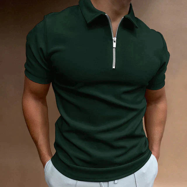 Frank Polo | Men’s Stylish Zip-Up Slim Fit Shirt