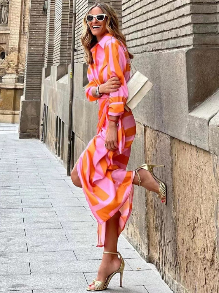 Freya Dress | Colorful Wrap Maxi Dress