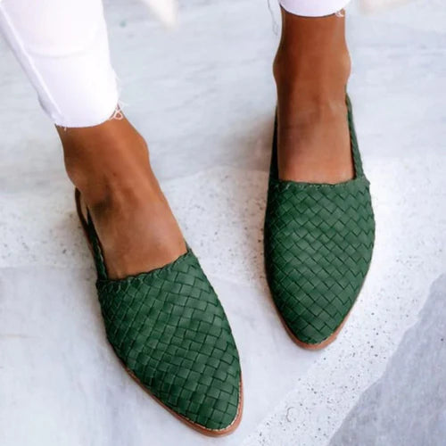 Garcelle Sandals | Vintage Weave Comfort Flat Sandals