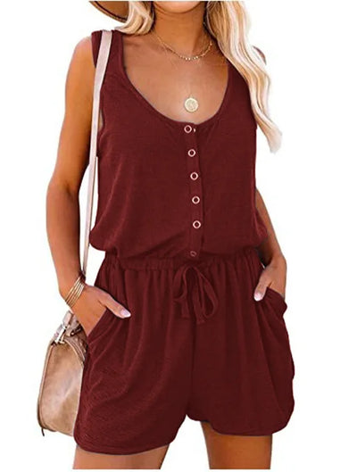 Gisell Romper | Sleeveless Loose Fit Summer Romper
