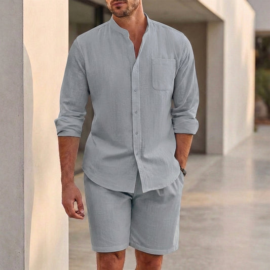 Arden Shirt & Shorts Set | Breathable Summer Casual Two-Piece Outfit