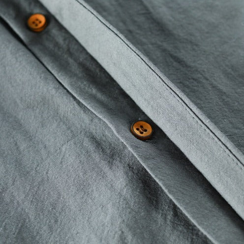Halden Top | Slim Fit Shirt with Stand Collar