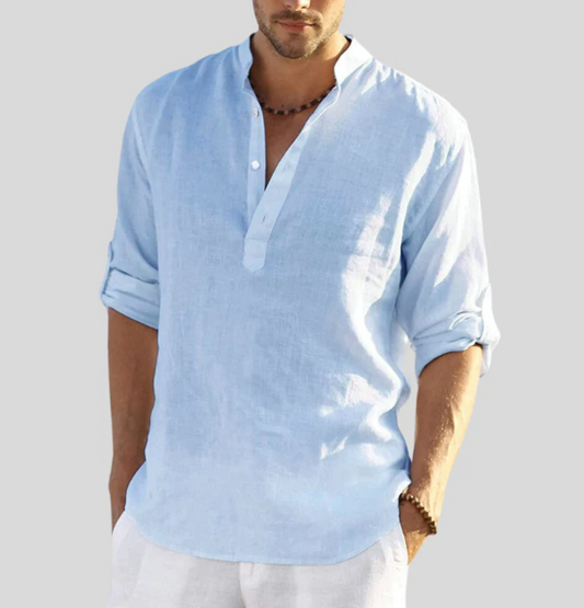 Harry Shirt | Men's Long Sleeve Henley Shirt