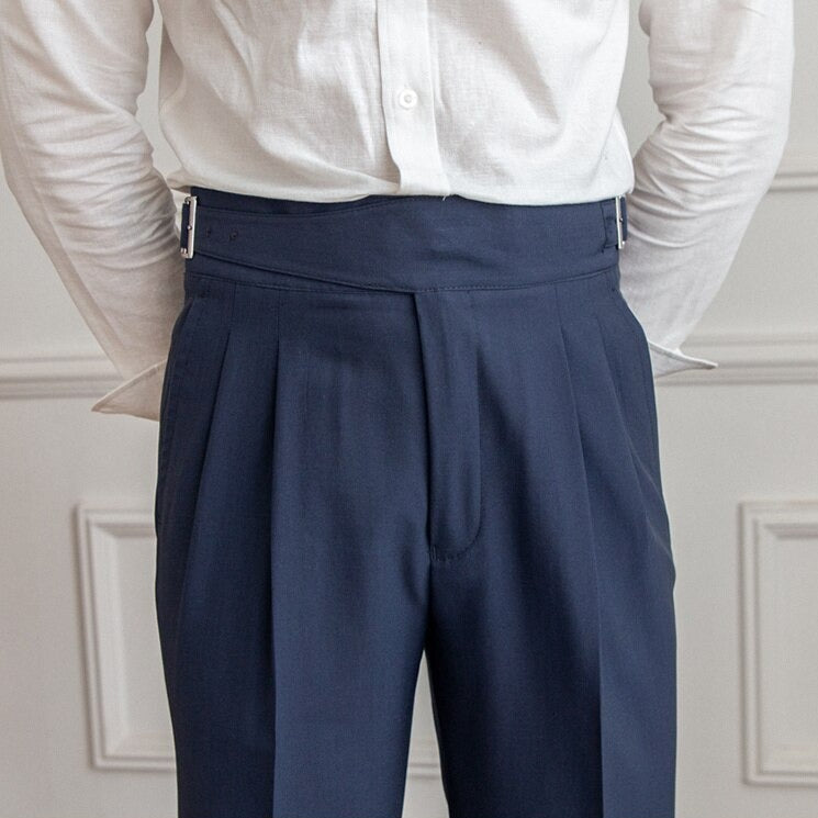Hayden Trousers | High-Waisted Tailored Trousers with Side Buckle