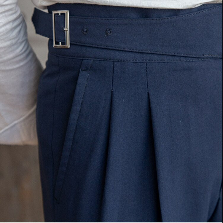Hayden Trousers | High-Waisted Tailored Trousers with Side Buckle