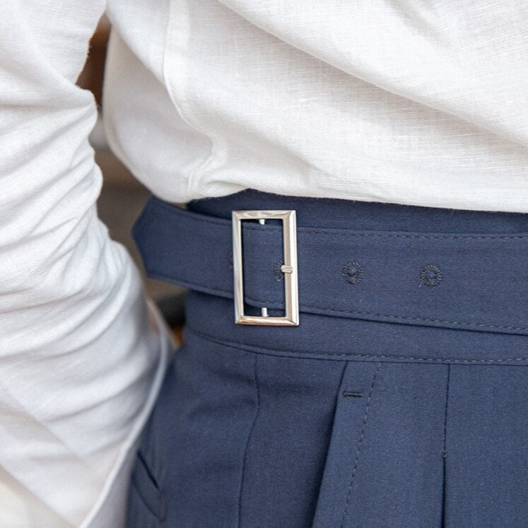 Hayden Trousers | High-Waisted Tailored Trousers with Side Buckle