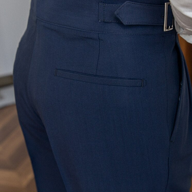Hayden Trousers | High-Waisted Tailored Trousers with Side Buckle