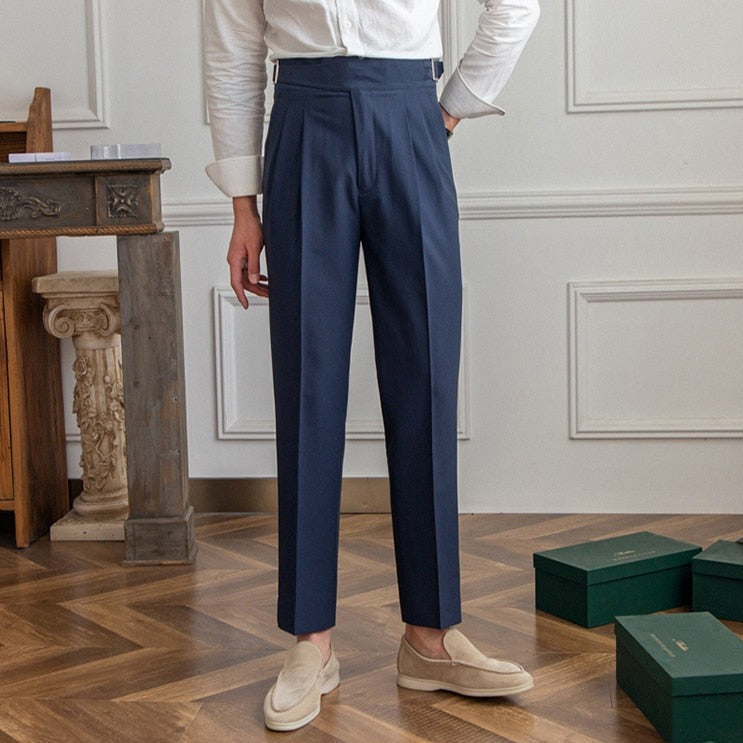 Hayden Trousers | High-Waisted Tailored Trousers with Side Buckle