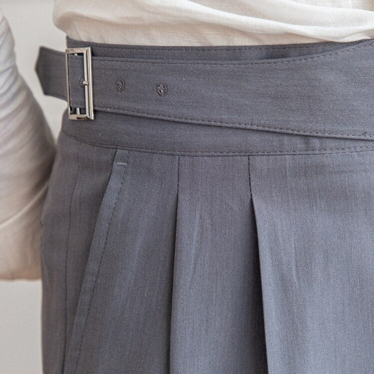 Hayden Trousers | High-Waisted Tailored Trousers with Side Buckle