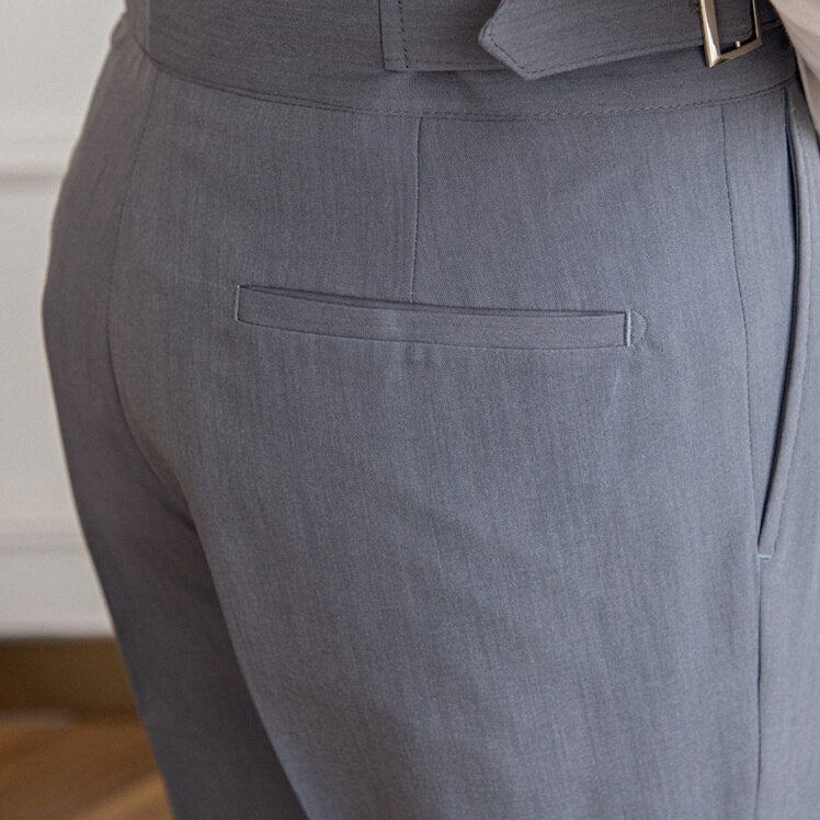 Hayden Trousers | High-Waisted Tailored Trousers with Side Buckle