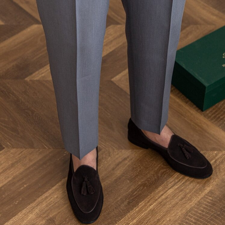 Hayden Trousers | High-Waisted Tailored Trousers with Side Buckle