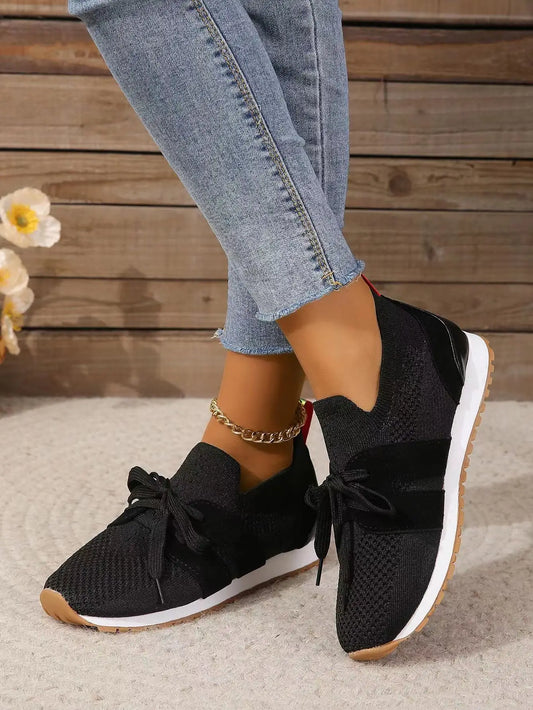 Hazel Shoes | Mesh Lace-Up Comfy Sneakers