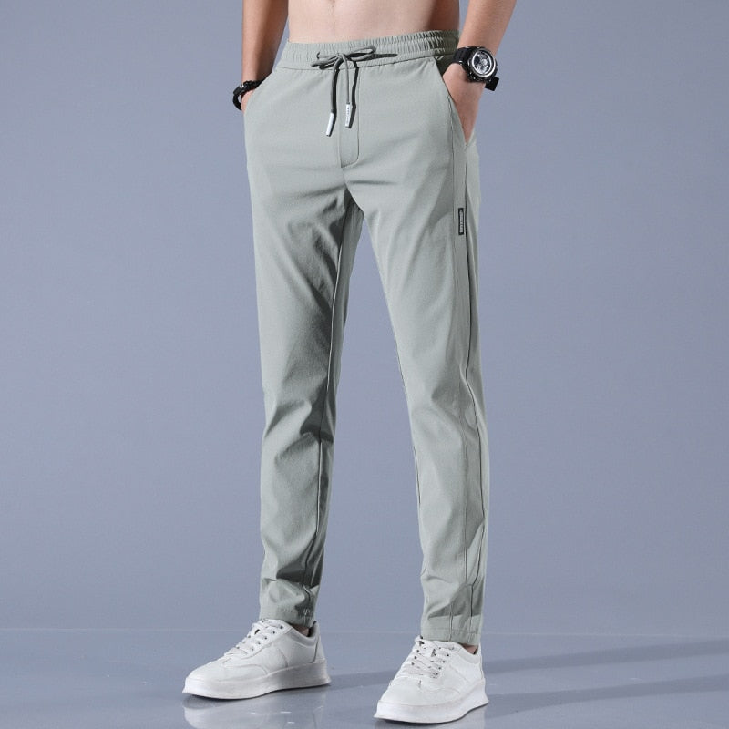 Hugo Trousers | Casual Drawstring Trousers with Slim Fit