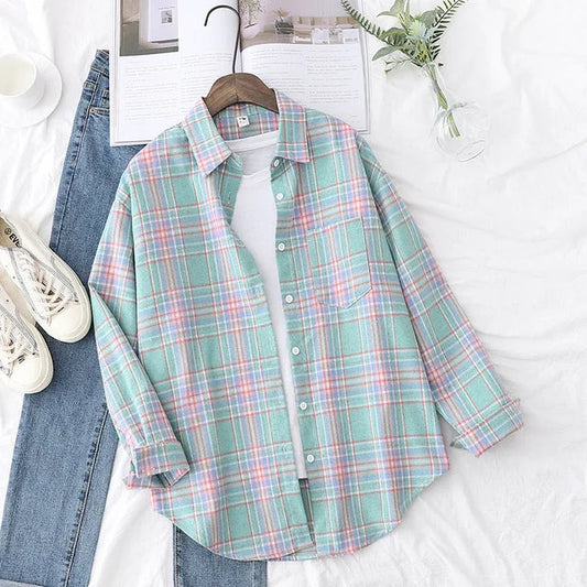 Ida Blouse | Casual Checked Shirt for Women