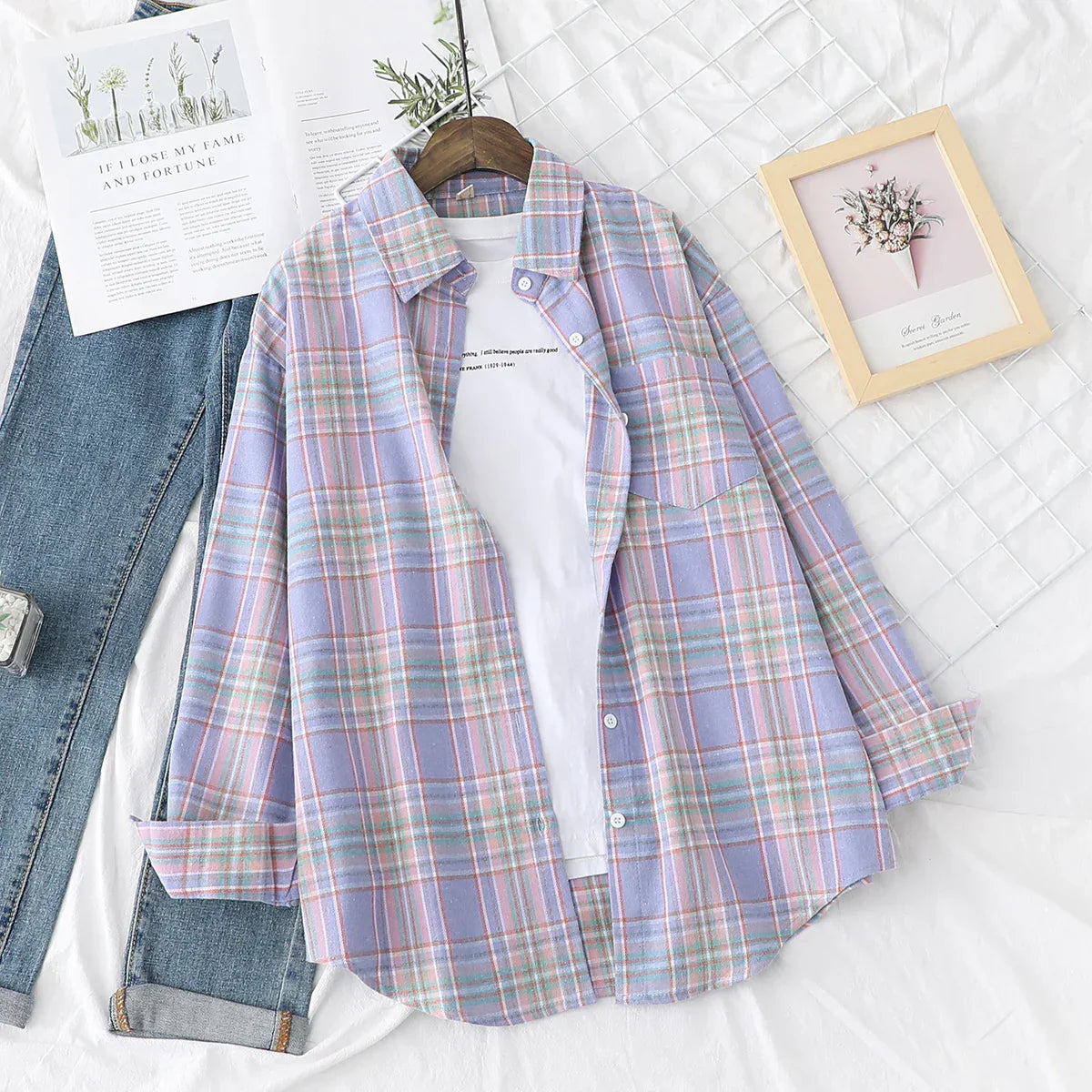 Ida Blouse | Casual Checked Shirt for Women