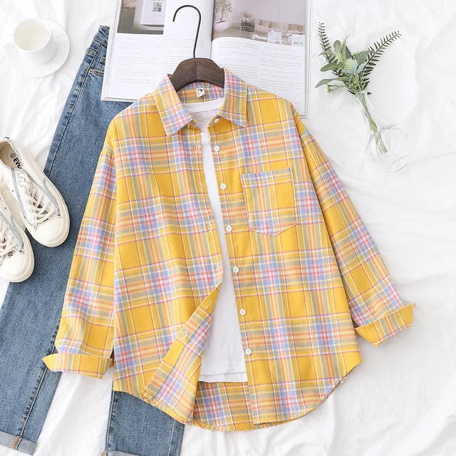 Ida Blouse | Casual Checked Shirt for Women