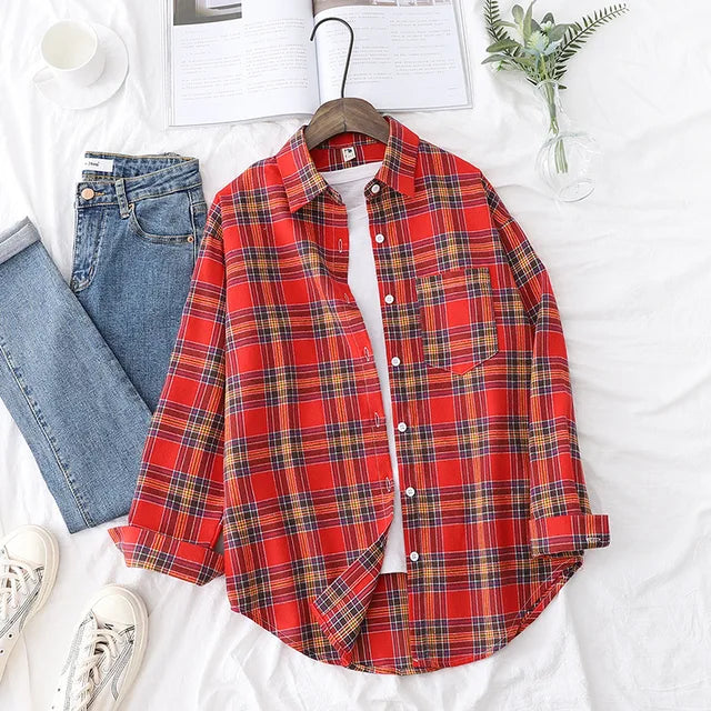 Ida Blouse | Casual Checked Shirt for Women