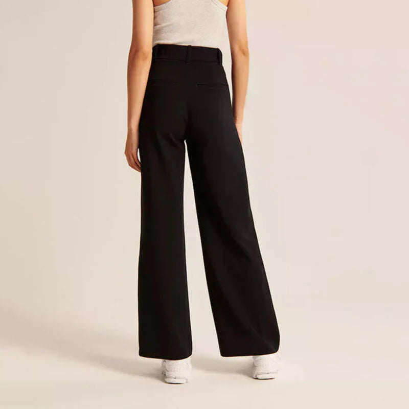 Ivy Trousers | High Waist Wide-Leg Tailored Pants