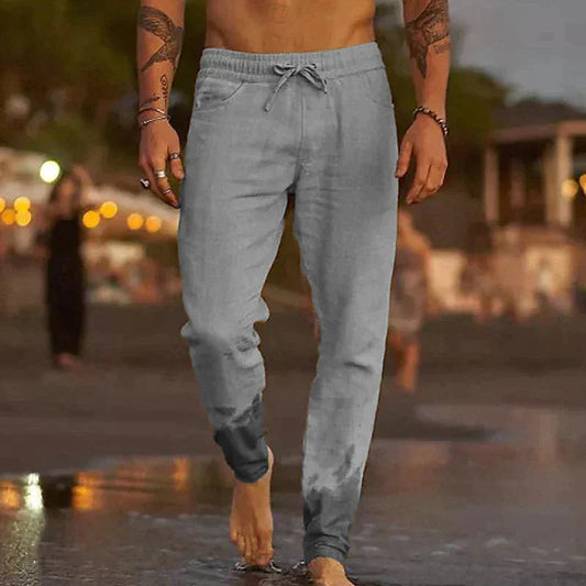 Jack Trousers | Lightweight Linen Drawstring Pants for Men