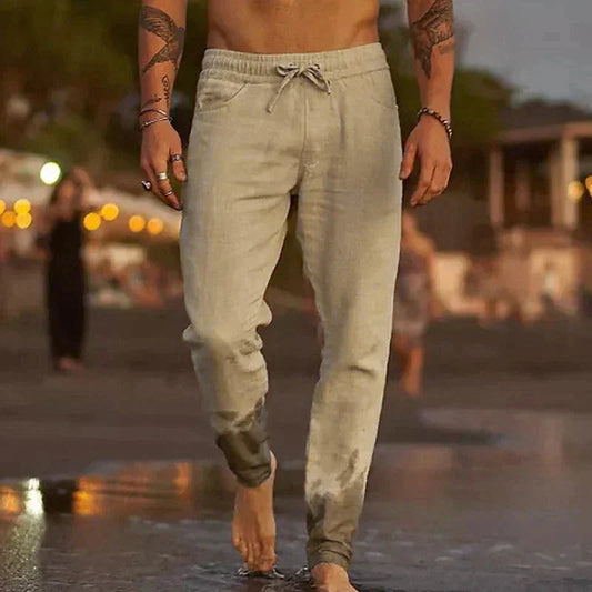 Jack Trousers | Lightweight Linen Drawstring Pants for Men
