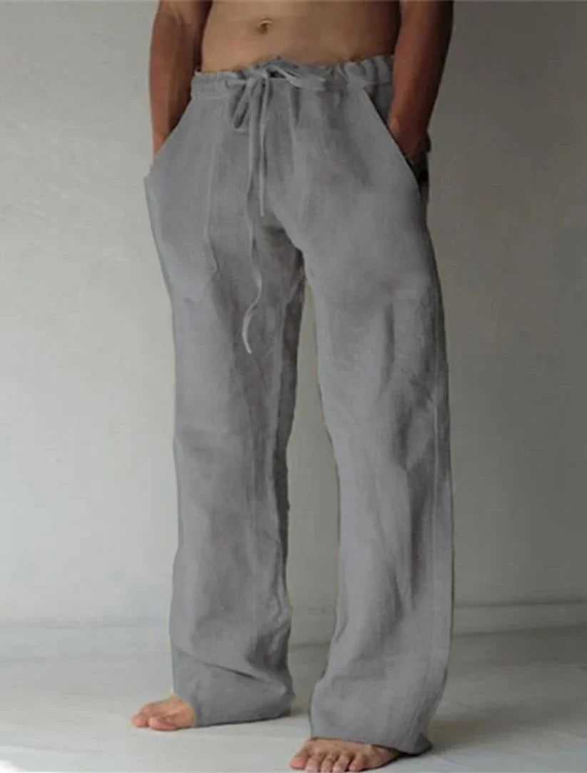 Jude Trousers | Men's Baggy Linen Trousers