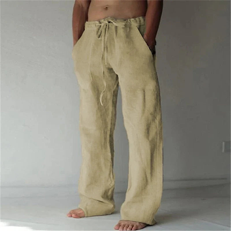 Jude Trousers | Men's Baggy Linen Trousers