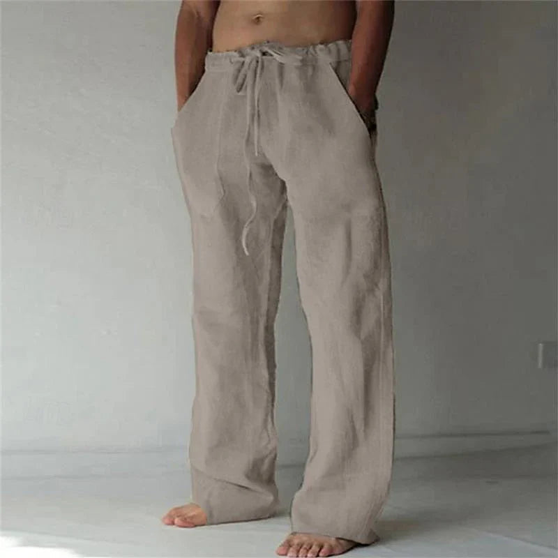 Jude Trousers | Men's Baggy Linen Trousers